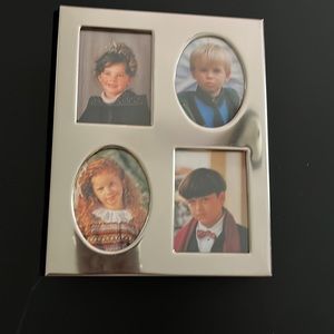 NEW Collage Frame Silver Tone & Velvet Album for 100 3 1/2 x 5 & 4x6 Photos.